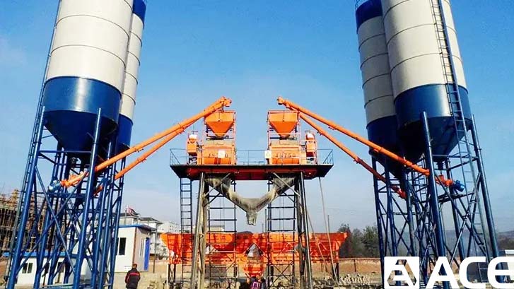 Hopper Lift Concrete Mixing Plant - Image 2