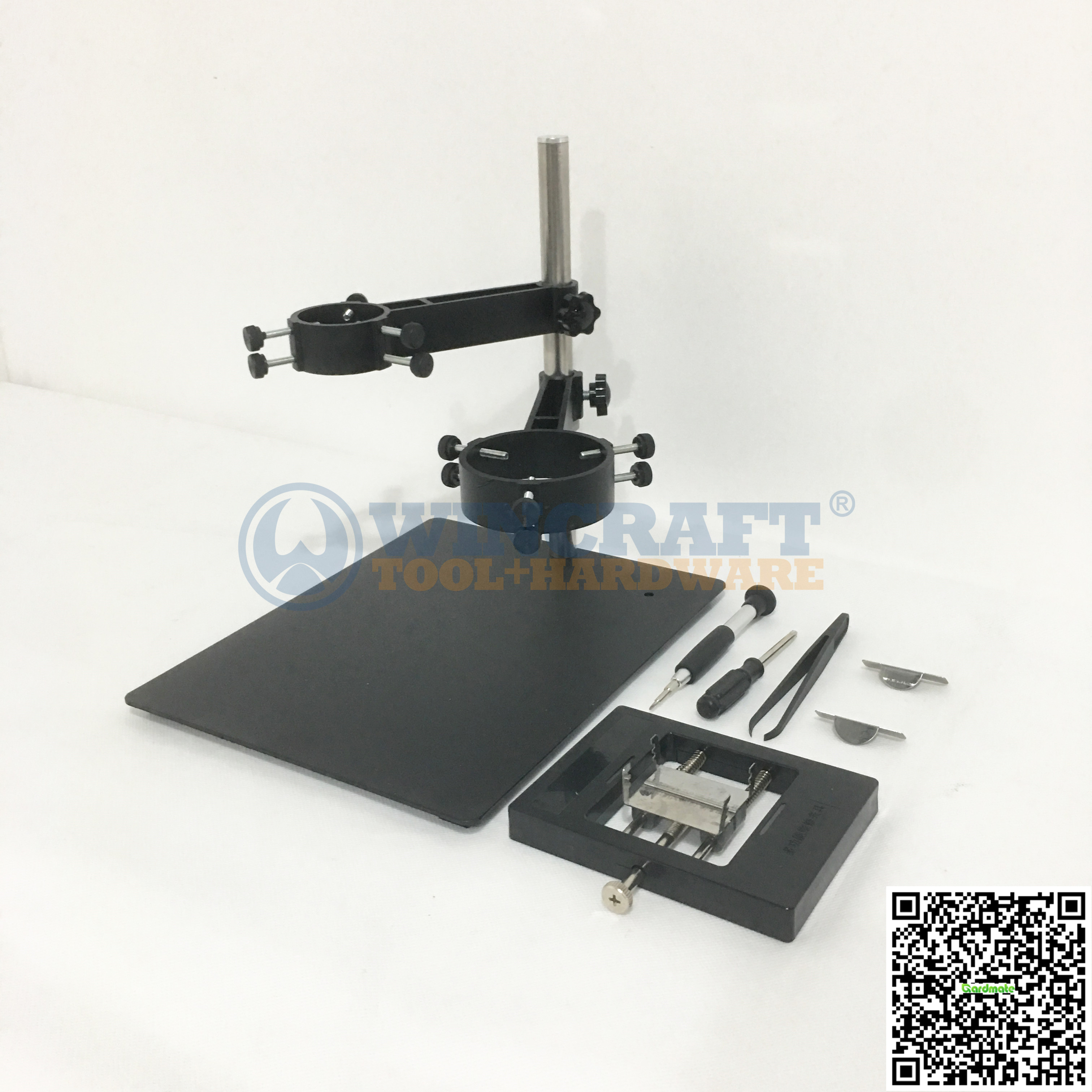 Hot Air Gun Clamp Stand Holder With Two Fixtures Clamp for SMD Rework Mobile Phone Repair Soldering Station - Image 3