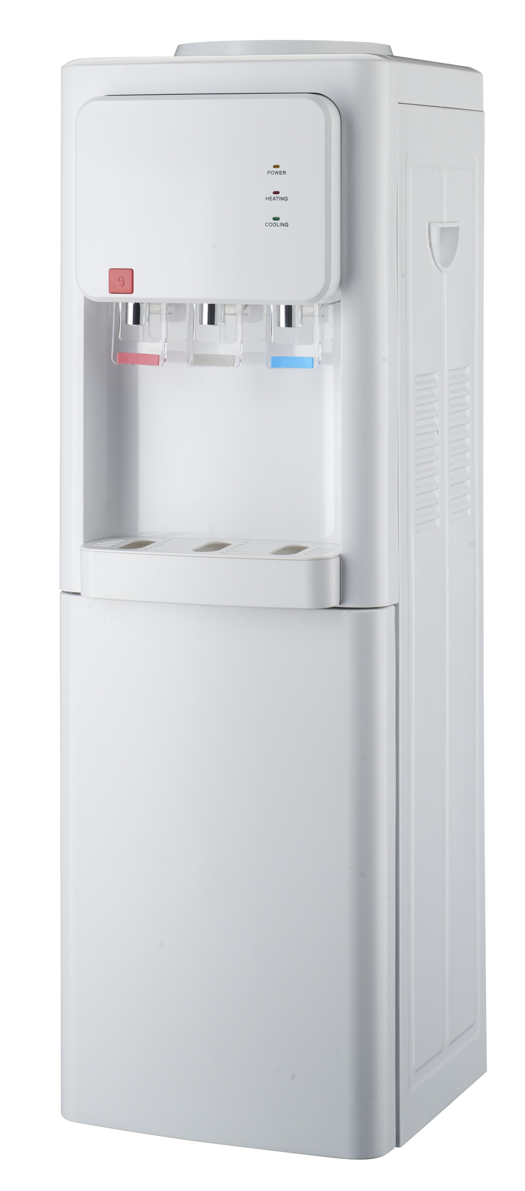 Freestanding Hot and Cold Water Dispenser with Three Taps