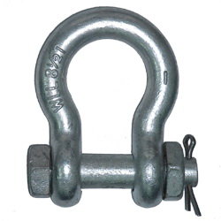 Hot Dip Galvanized Drop Forged Anchor Shackle with Safety Pin