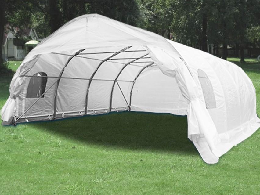 Hot galvanized steel structure with PE fabric cover car shelter for 2 car parking - Image 2