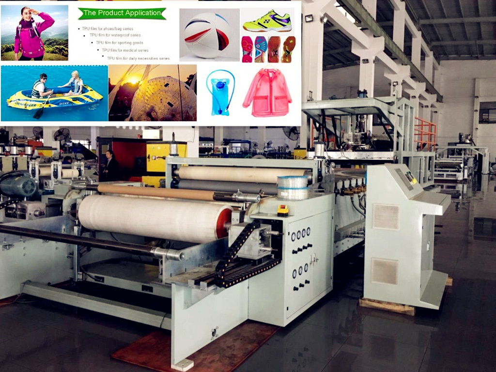 Hot Melt Adhesive TPU Film Extrusion Machine , TPU Film Coating Production Line - Image 2