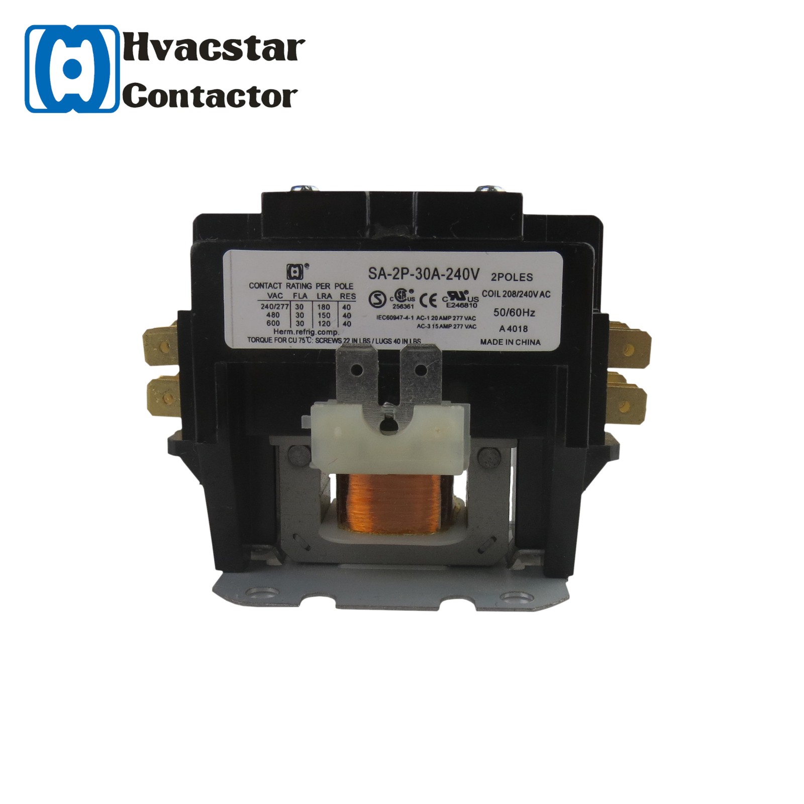 Hot Sale 2 Poles  SA Series electrical contactors with  Approval magnetic ac contactor - Image 3