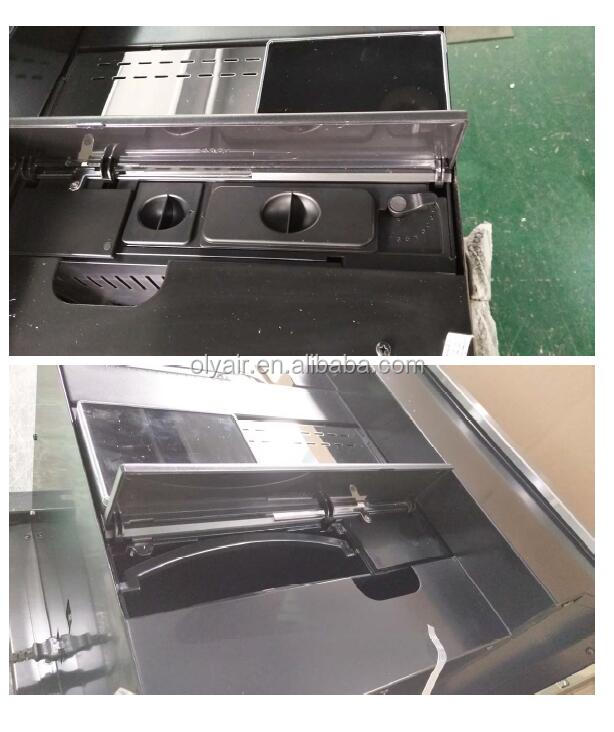 Internal components and compartments of the coffee machine
