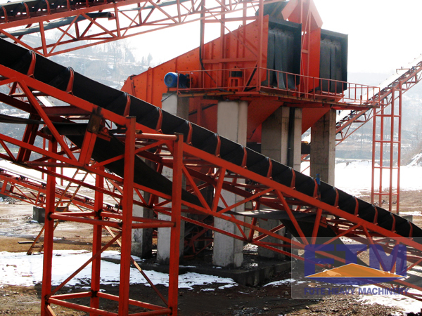 Industrial Belt Conveyor System