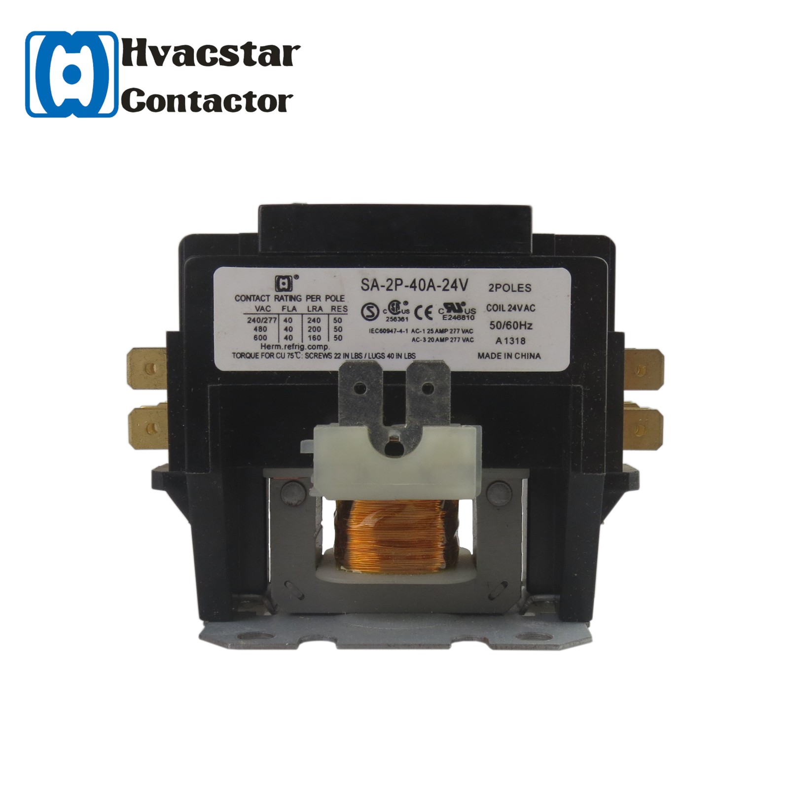 Hot Sale Brand magnetic contactors price electronic SA-2P-40A-240V AC Contactor - Image 3
