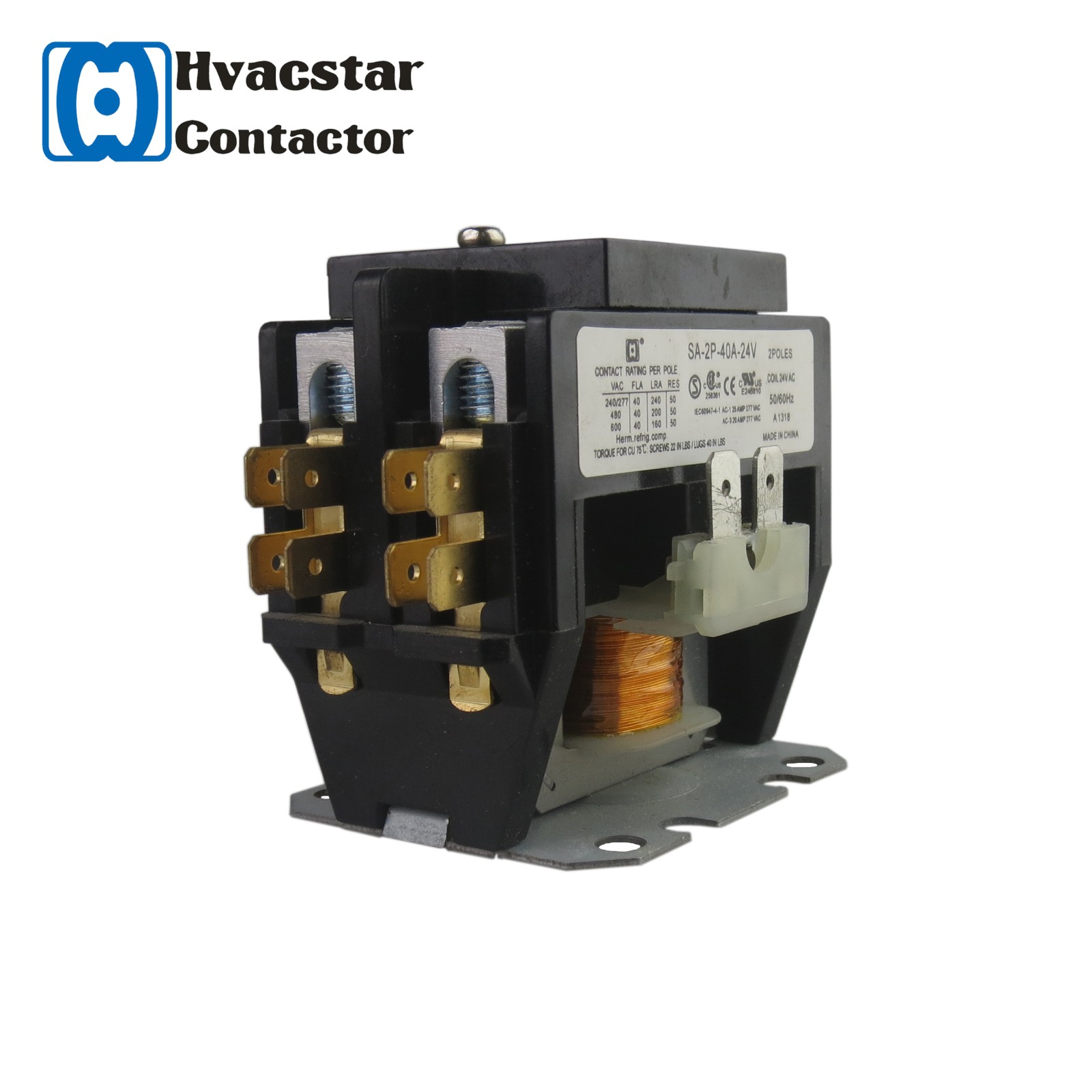 2-Pole 40A AC Magnetic Contactor 240V