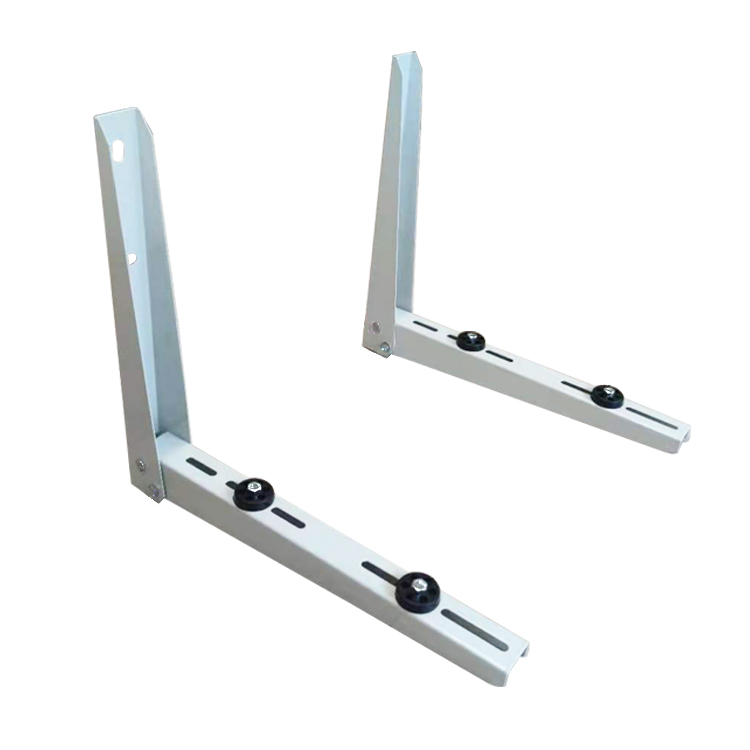 Heavy-duty L-shaped mounting brackets for mini-split outdoor units