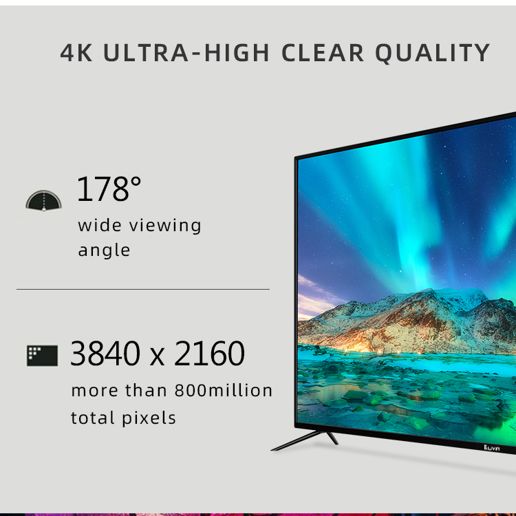 50-inch UHD 4K LED TV showing wide viewing angle and high pixel density