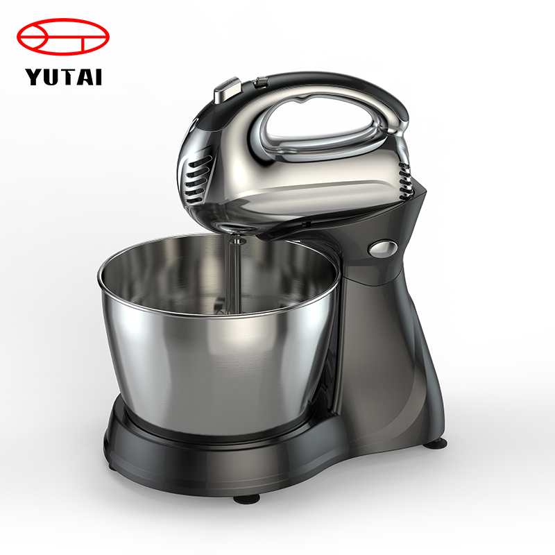 Mini Portable Electric Hand Mixer with Rotating Bowl