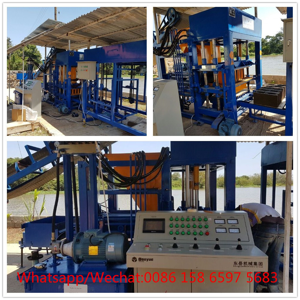 Automated Concrete Block and Brick Making Machine