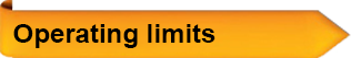 Operating limits chart for shaft seal
