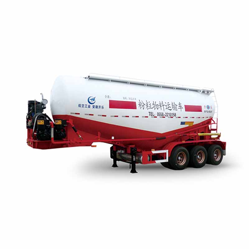 Hot sale tank powder bulker trailer powder tank trailer truck and powder material transport semi-trailer - Image 2