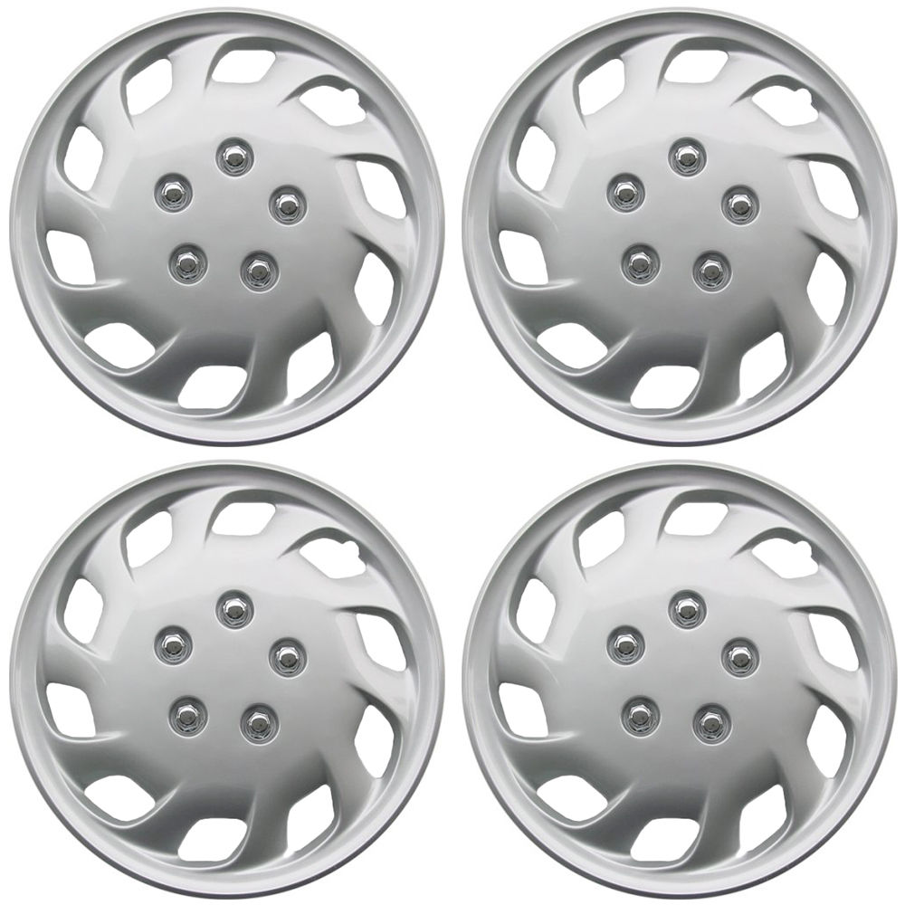 Close up of universal wheel hubcap