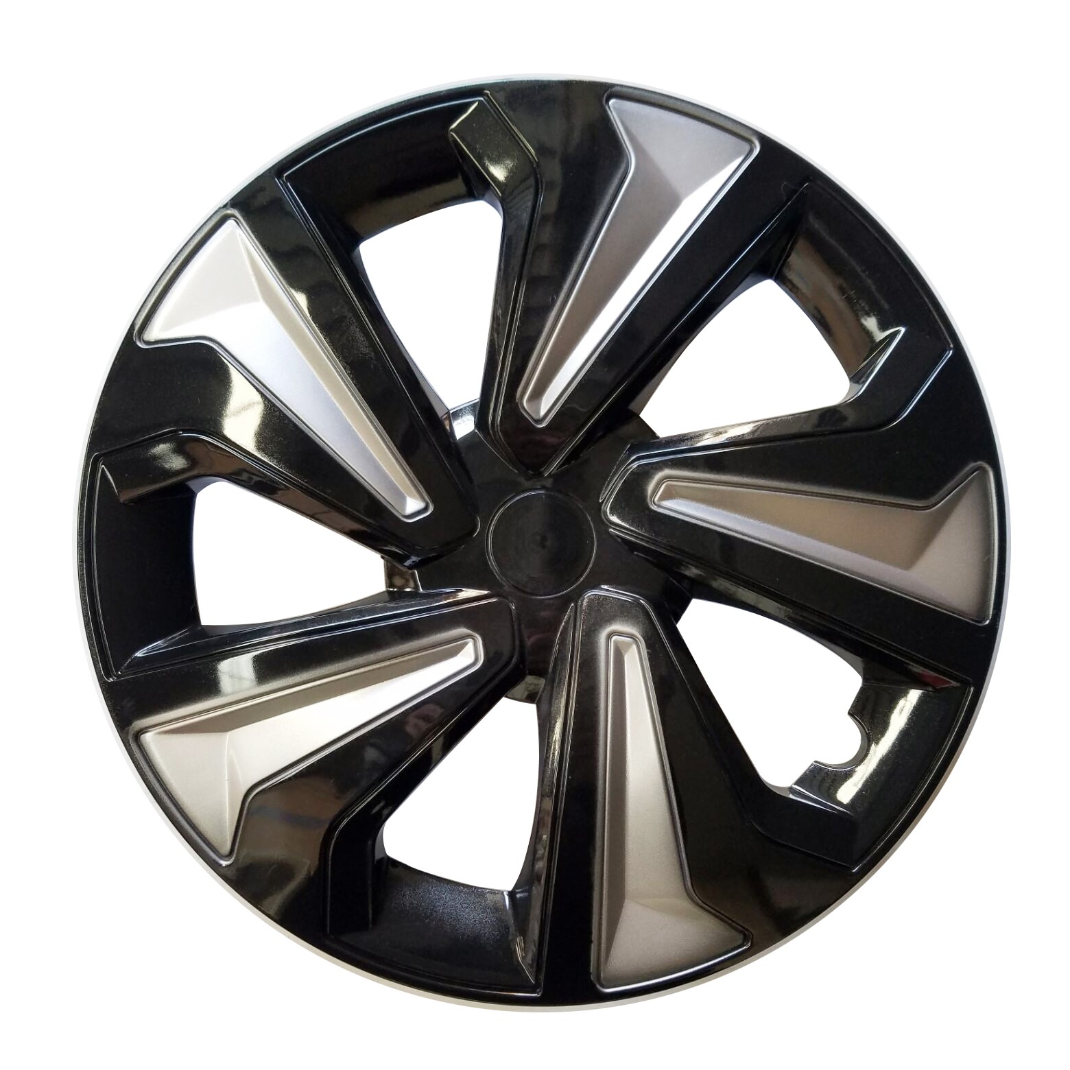 Hot sale wholesales 13"14"15" PP/ABS Silver and Carbon Black Car Wheel Center Rims - Image 2