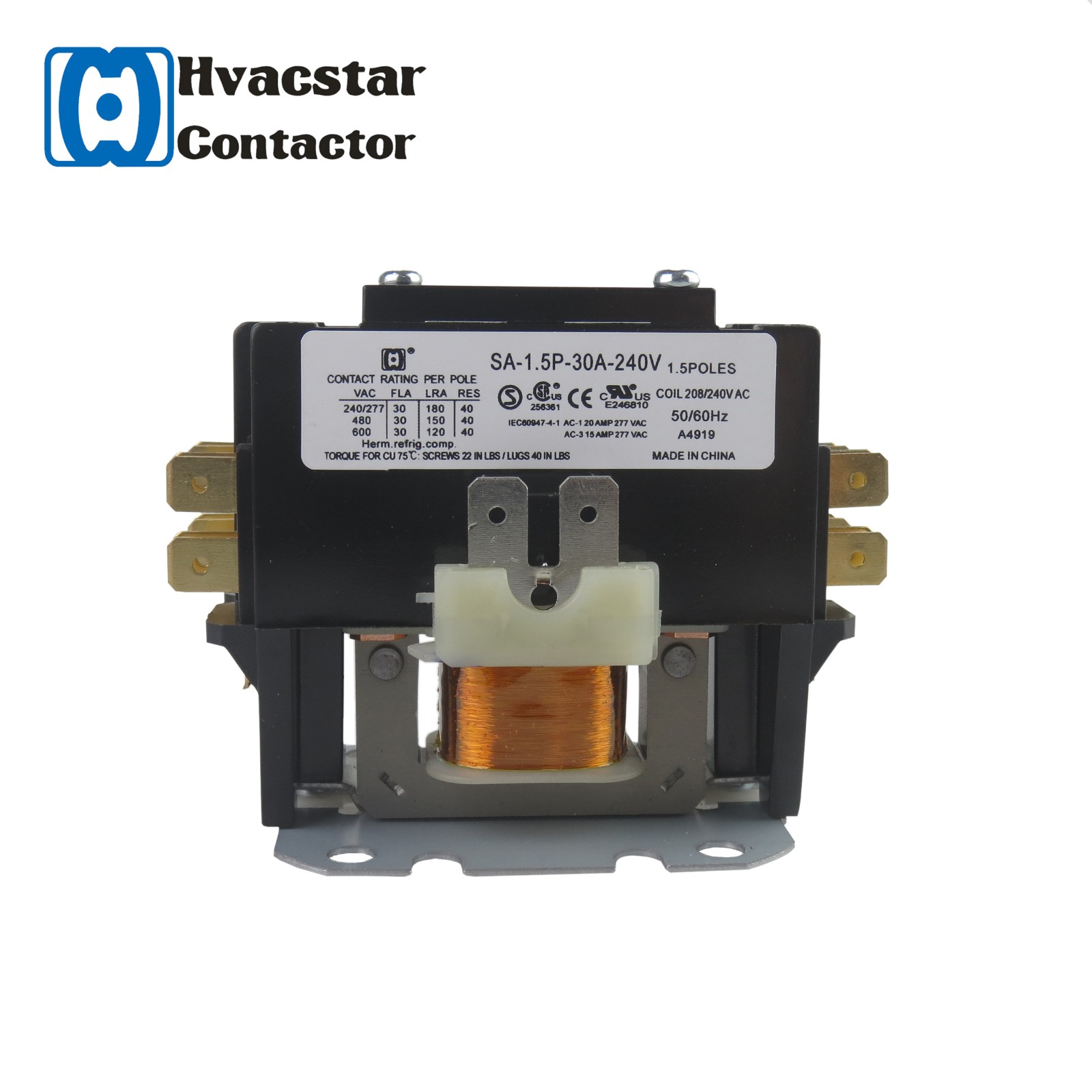 Hot Sale1.5P air conditioning types of contactors sa series 24V Coil AC contactor - Image 3