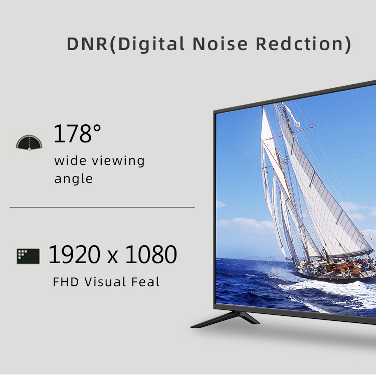 Smart TV showing wide viewing angle and DNR technology