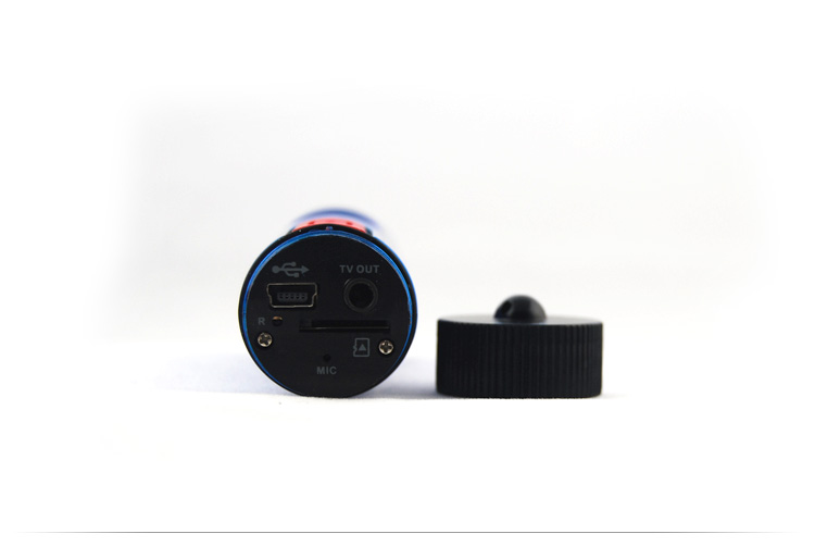 Input and output ports on the camera