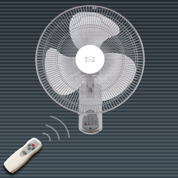 Wall-Mounted Electric Fan with Remote