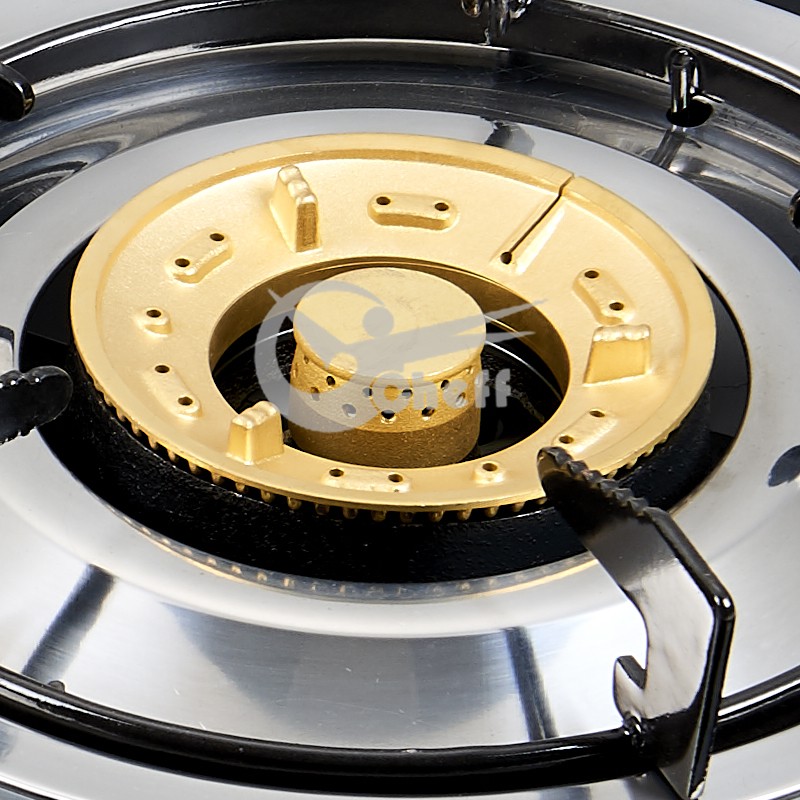 Double Burner Tempered Glass Gas Cooktop
