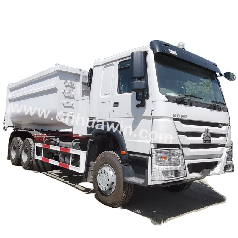 HOWO 6x4 20-25 CBM Carriage Removable Garbage Disposal Truck - Image 3