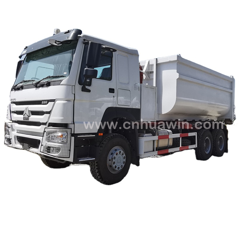 HOWO 6x4 20-25 CBM Carriage Removable Garbage Disposal Truck - Image 2