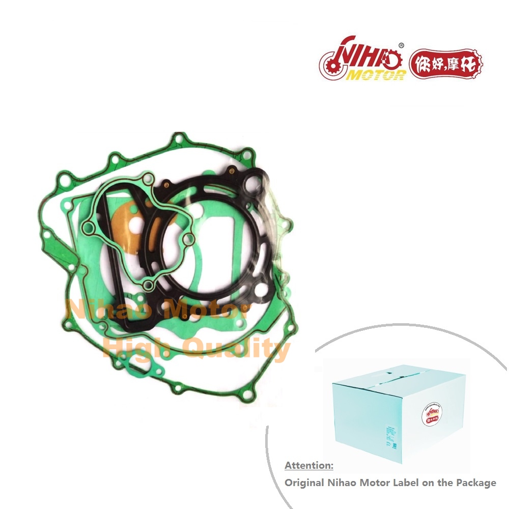 Gasket set components laid out