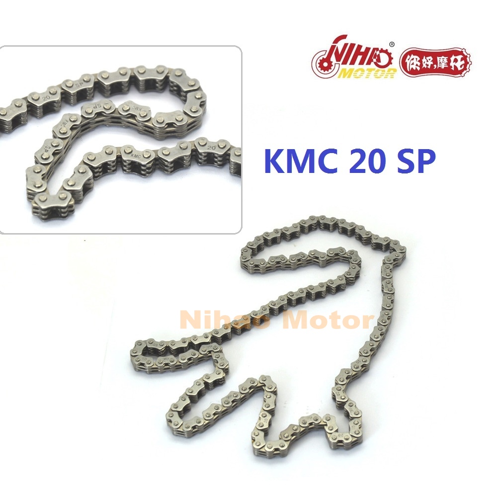 Close-up of the timing chain links