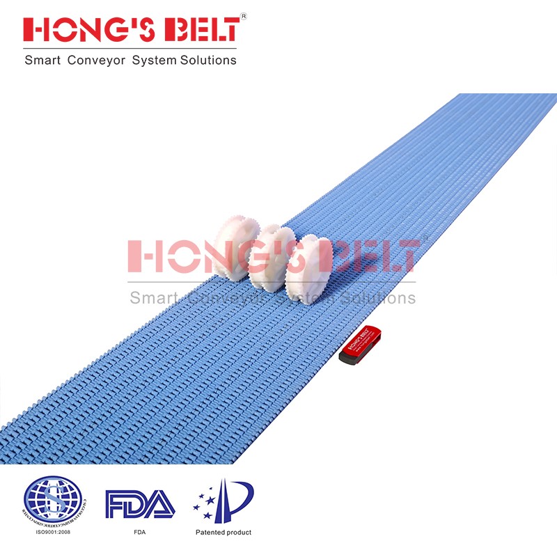 HS-4000A modular plastic conveyor belt for knife-edge conveyors - Image 2