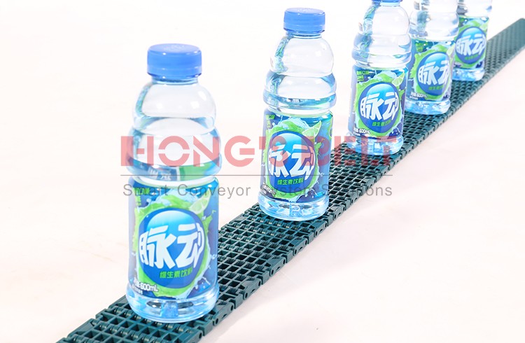 HS-F1000-84B 84mm Flush Grid modular plastic conveyor belt for beverage industry - Image 2