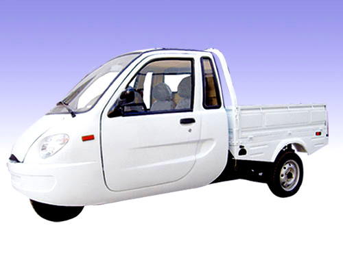 Compact Electric Utility Vehicle with Cargo Bed