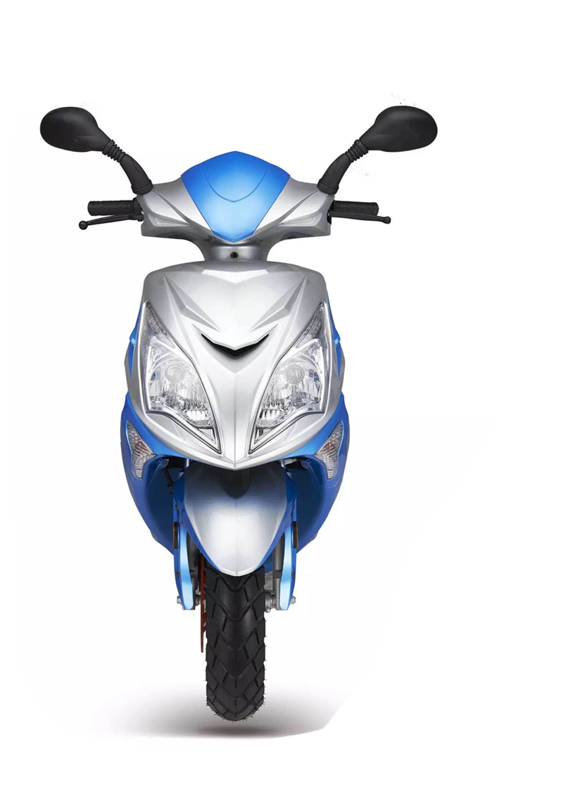 Side profile of the 150cc scooter showing color options