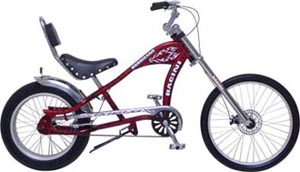 Custom Chopper Bicycle with Elongated Fork