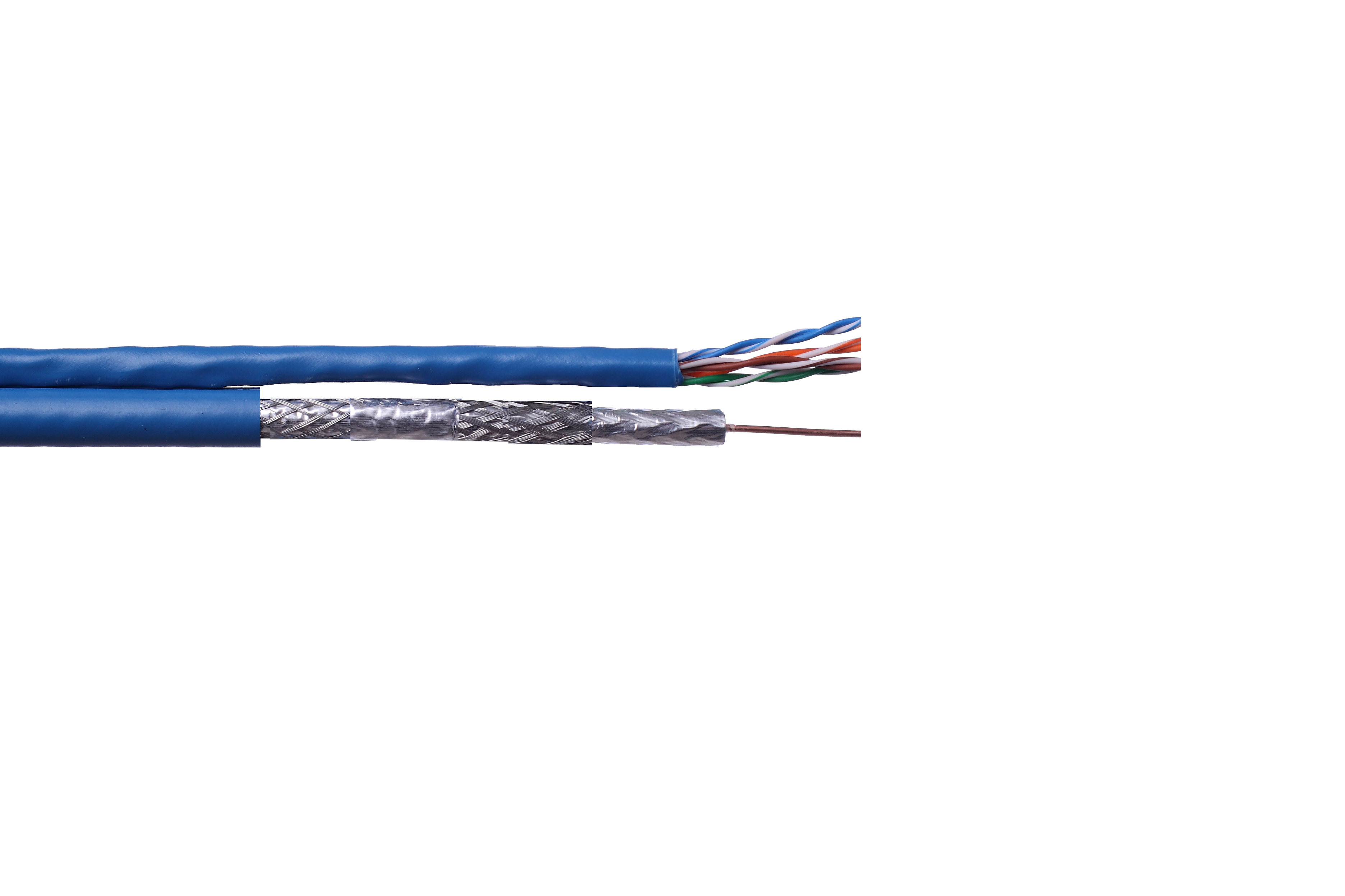Ethernet and Coaxial Hybrid Cable