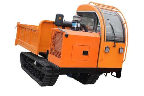 Hydraulic diesel drive 4T crawler dumper transport vehicle - Image 3