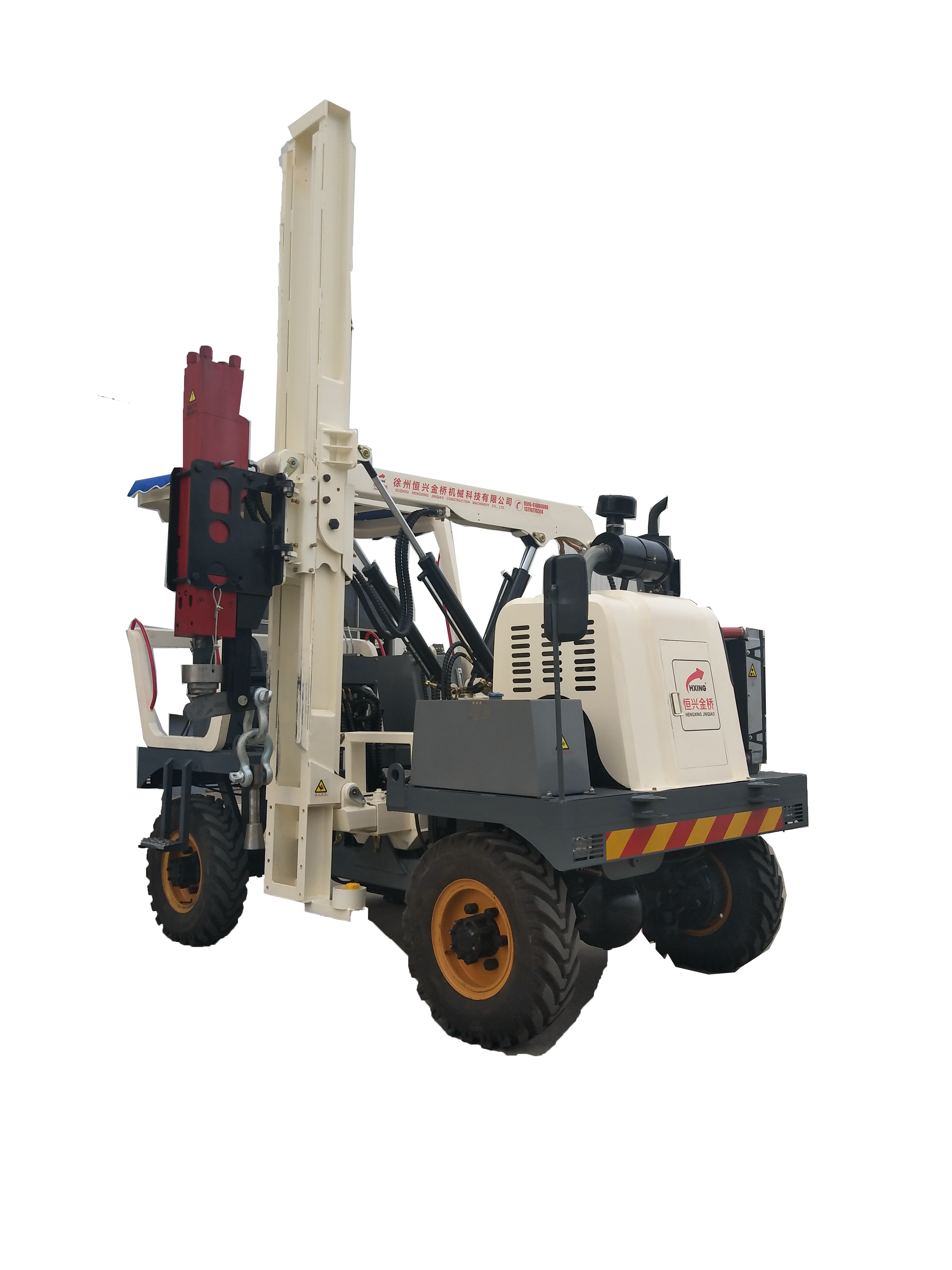Hydraulic Highway Guardrail Installation Pile Driver - Image 3