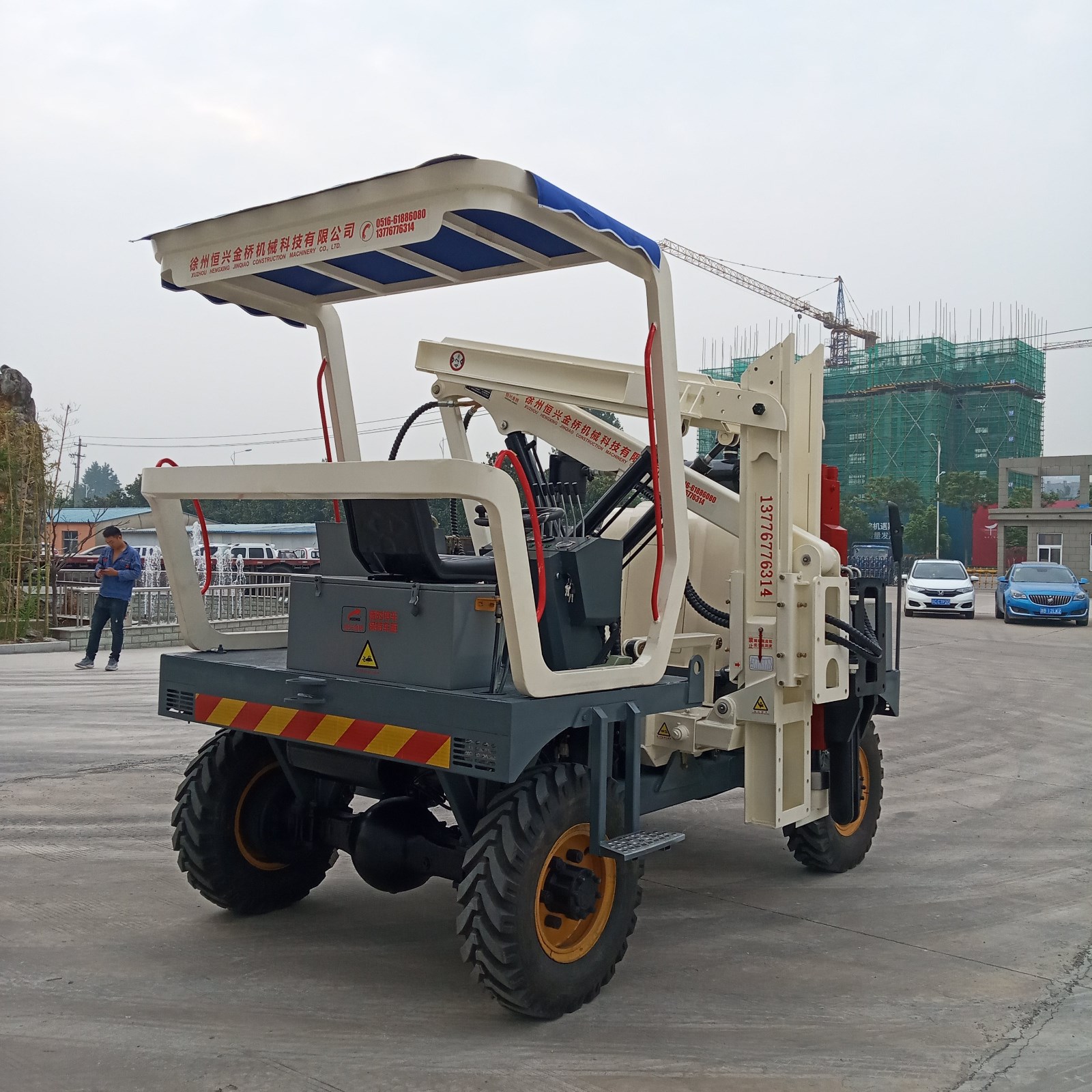 Highway Guardrail Post Driver