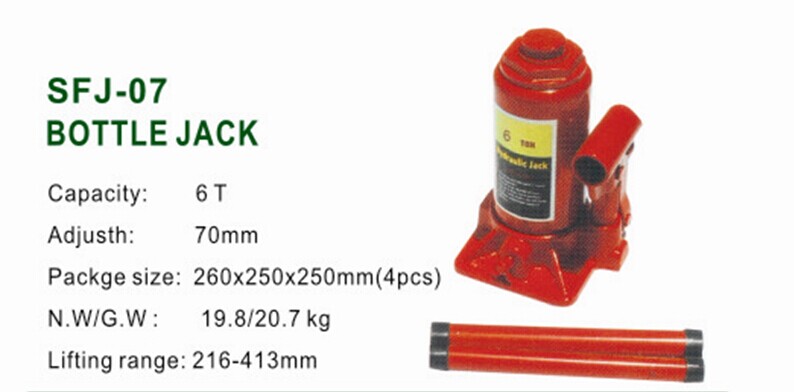 6-Ton Hydraulic Bottle Jack