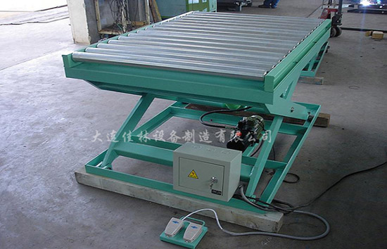 Hydraulic Scissor Lift Table with Roller Conveyor