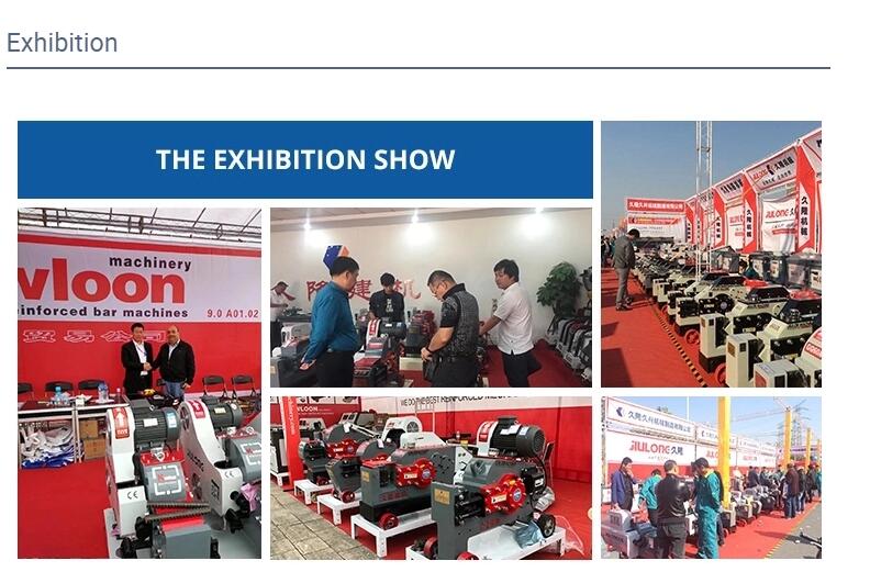 Band saw machine displayed at an industrial exhibition