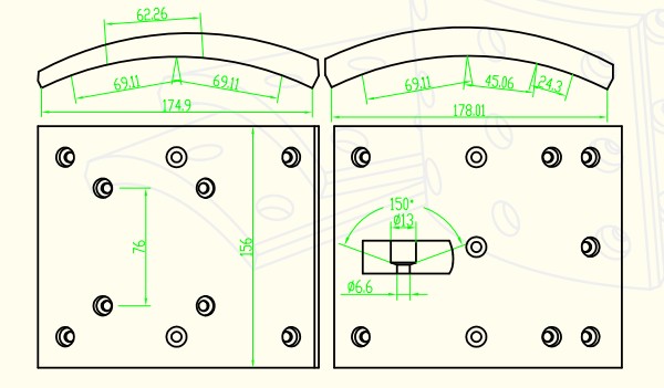 HYUNDAI BUS BRAKE LINING - Image 3