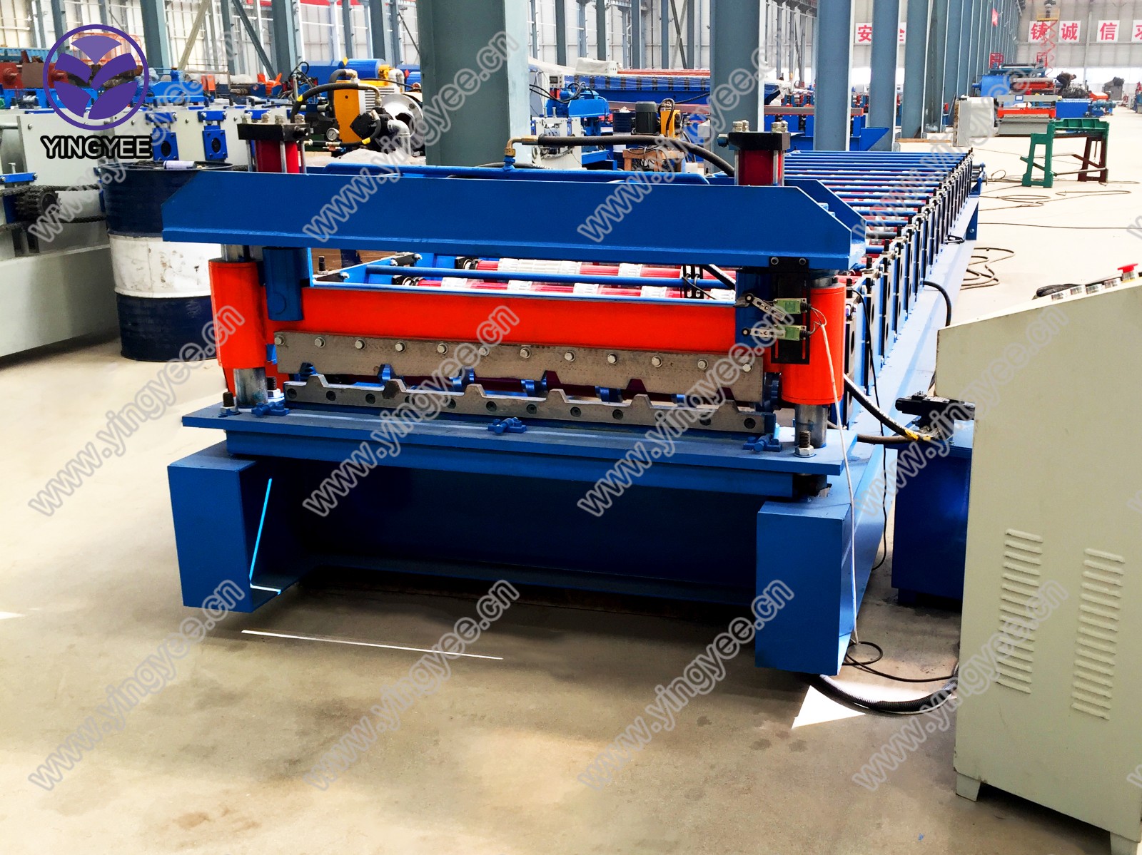 IBR Trapezoidal Roof Sheet Roll Forming Machine