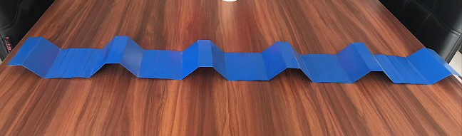 Finished IBR/trapezoidal roof sheet sample