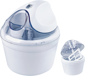 Self-Refrigerating Ice Cream Maker with Transparent Lid