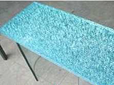 Textured Ice Pattern Glass Panel