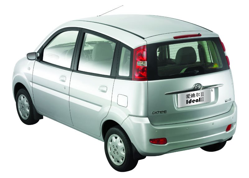 Side profile of the compact sedan