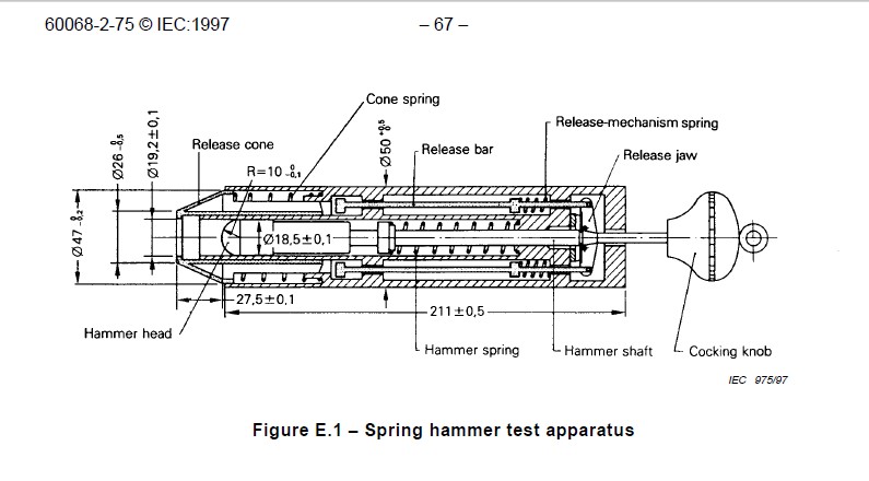 Spring Operated Impact Test Hammer