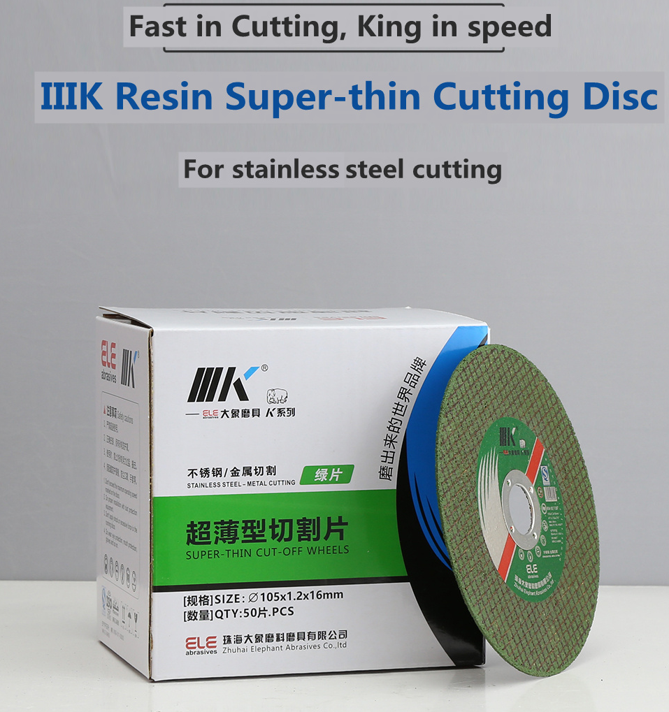 Packaging and quantity information for the 105mm cutting disc
