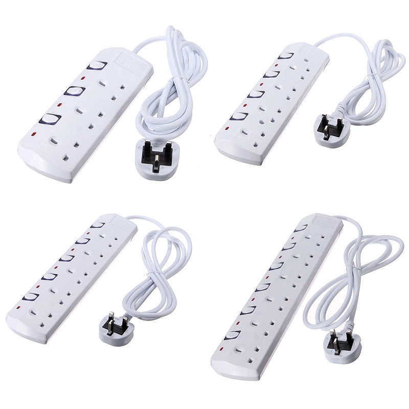 independent switch UK power extension strip socket - Image 2