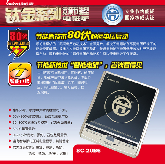 2000W Electric Induction Cooktop